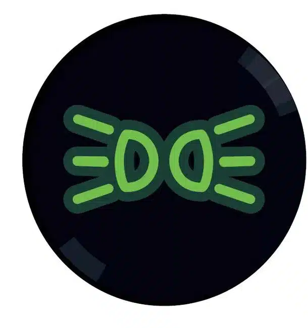 Símbolo de luces de posición en el cuadro del coche sobre fondo oscuro, icono visual de luces de posición